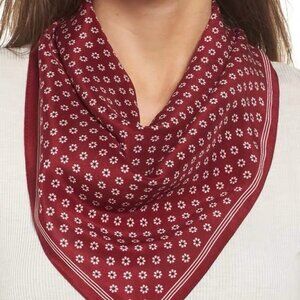NEW! NWOT Madewell Silk Bandana Red